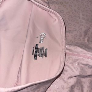 Zyia Pink Unicorn Metallic (Iridescent) Leopard Print 7/8” - 24” Leggings